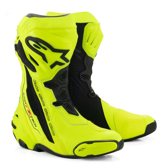 Alpinestars SUPERTECH R Boots - Yellow / BlackRef: Ap12256-C45777