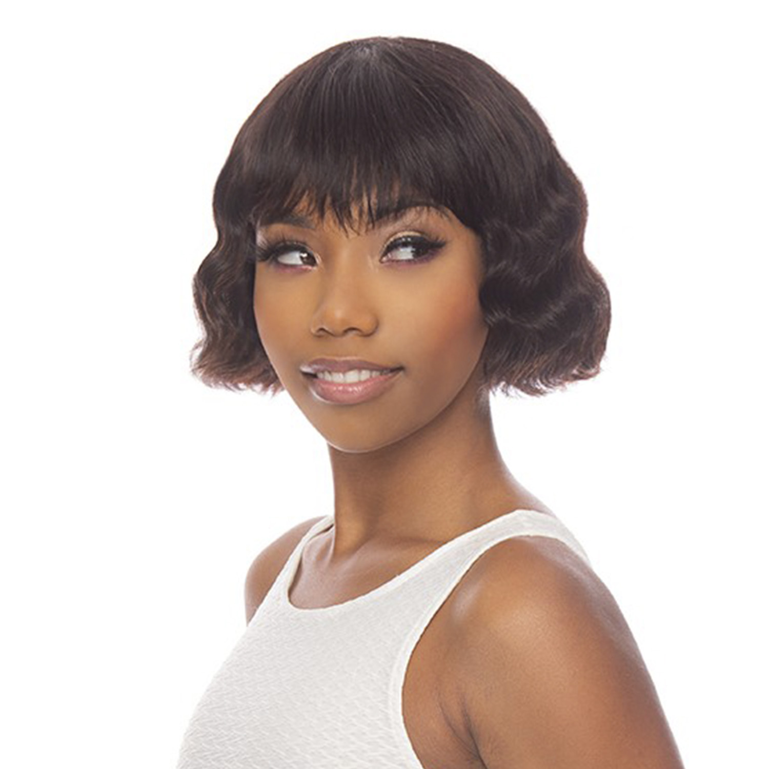 The Wig Brazilian Virgin Remy Human Hair Wig Black Pink HHBW.DEEP 8