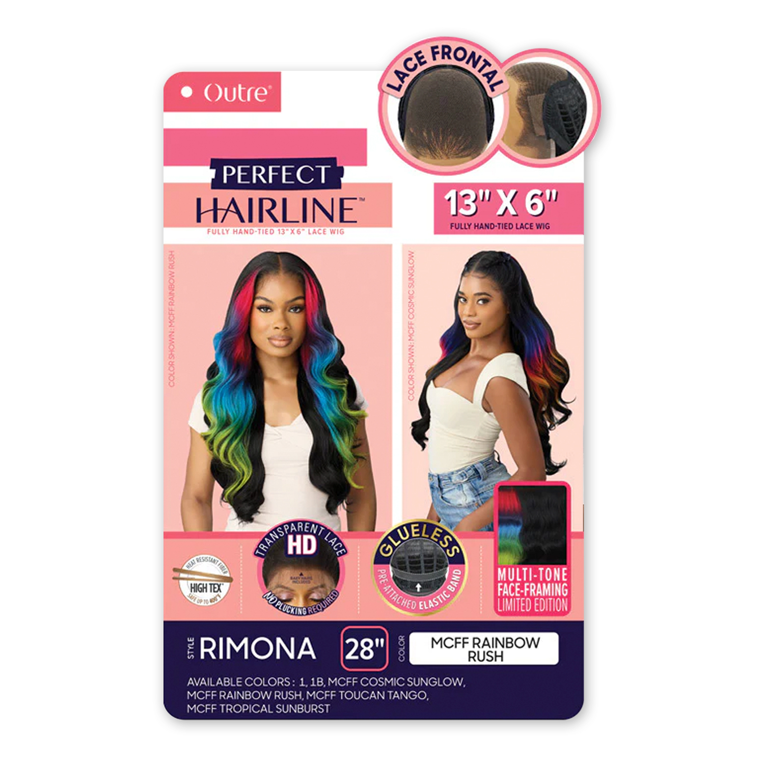 Outre HD Lace Frontal Wig Perfect Hairline Glueless Fully Hand-Tied 13X6 Lace Wig Rimona