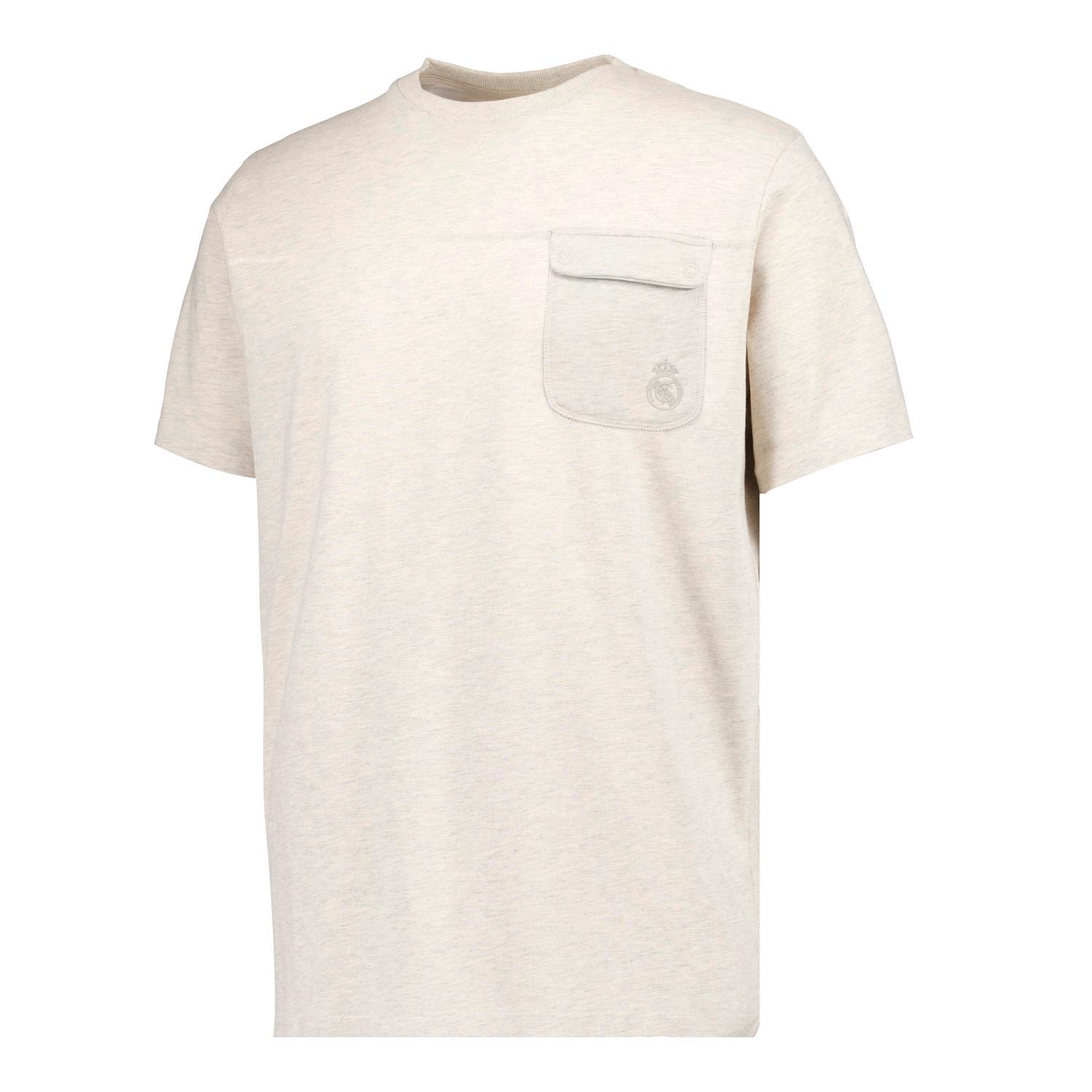 Mens Plum Noir Pocket T-Shirt Cream