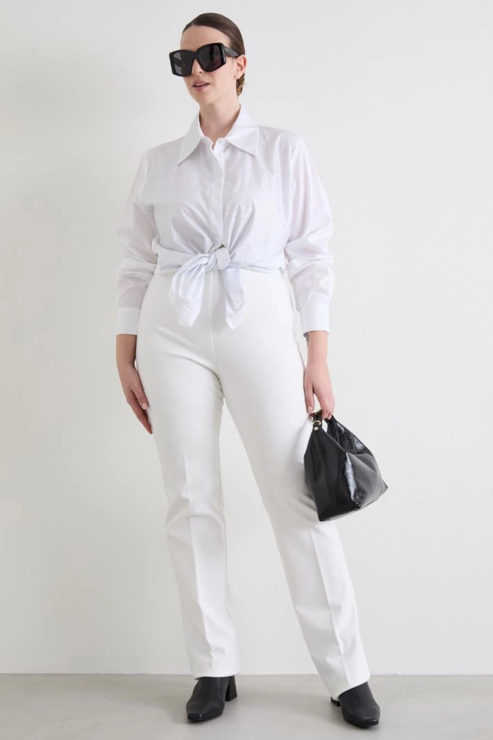Jersey trousers - WHITE