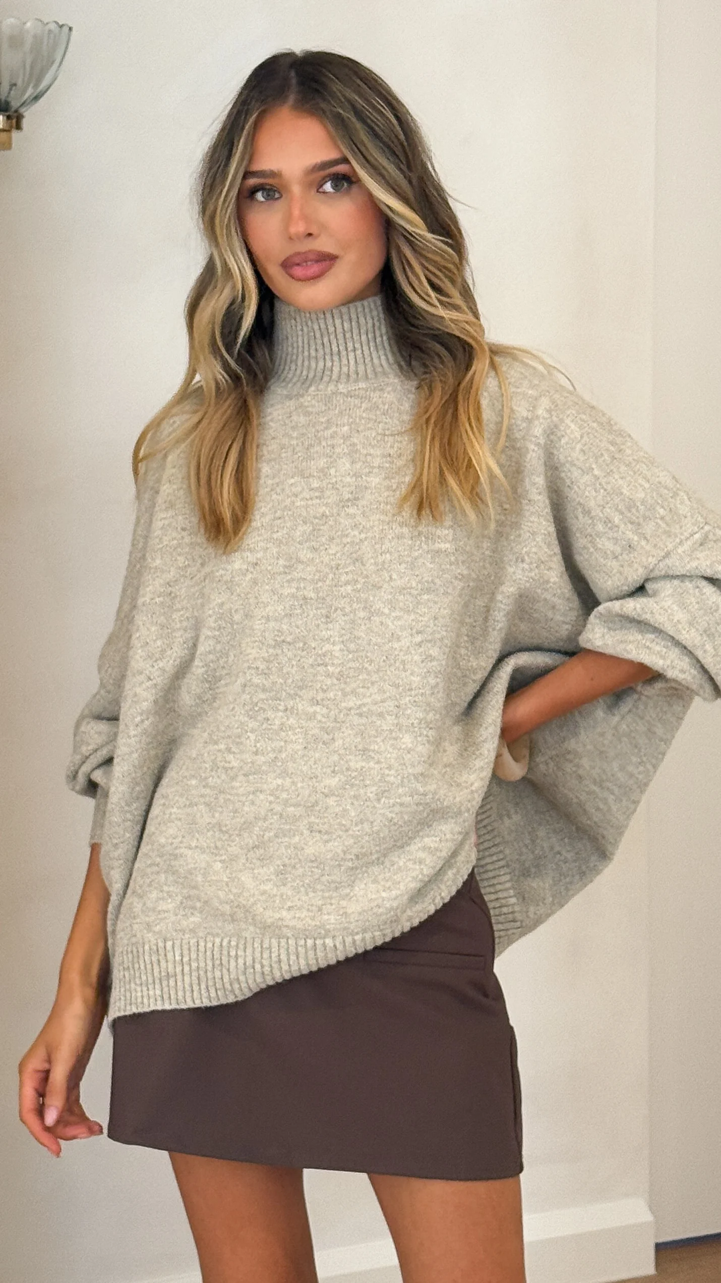 Harita Knitted Sweater - Oatmeal