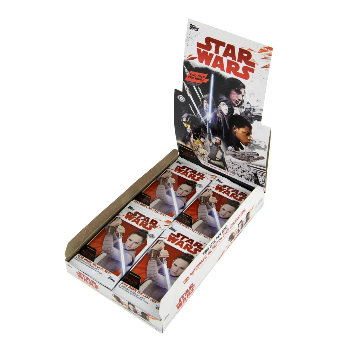 Star Wars: The Last Jedi Trading Cards sealed Dispaly Box of 24 x 8 card packets
