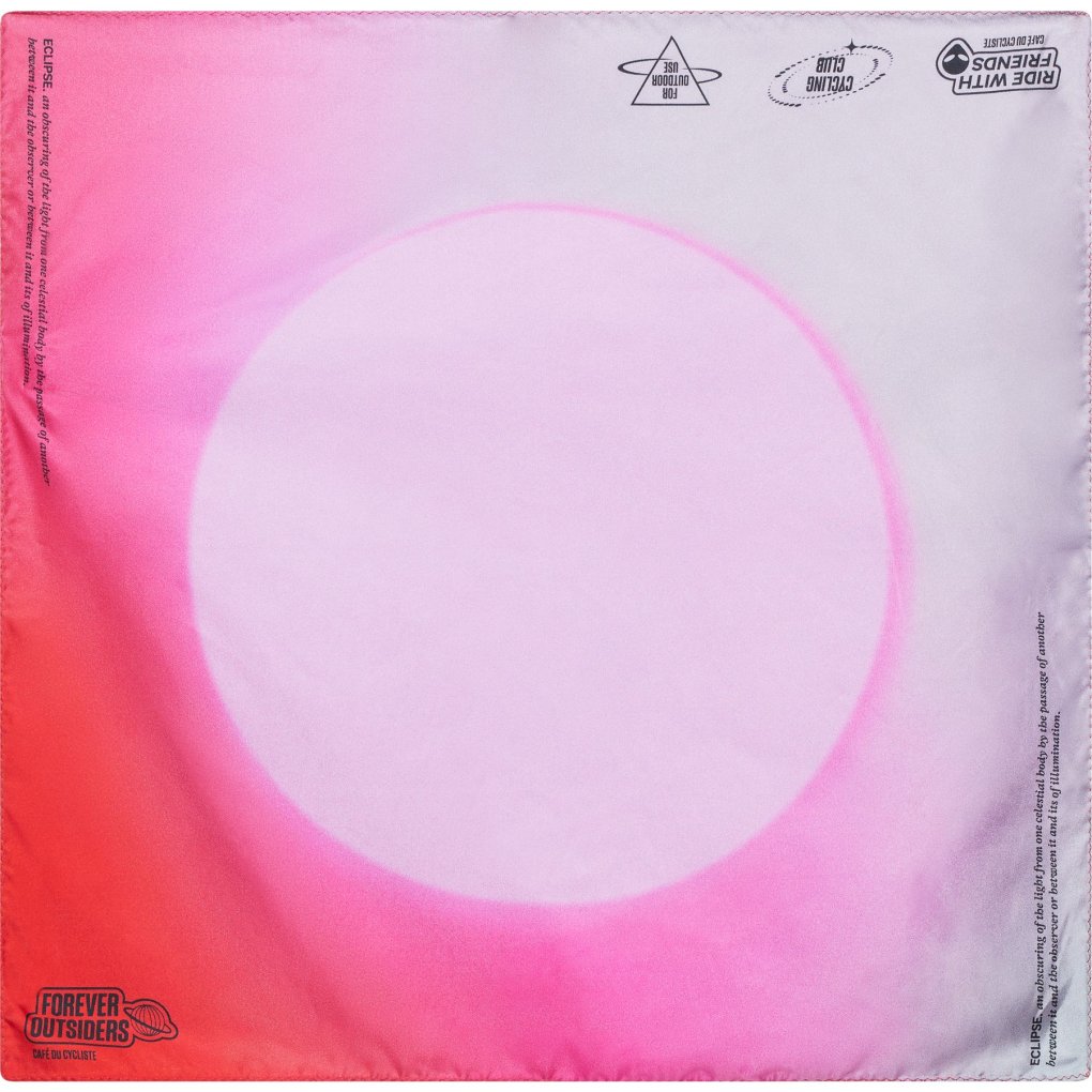 Café du Cycliste Carre De Soie Scarf - eclipse storm
