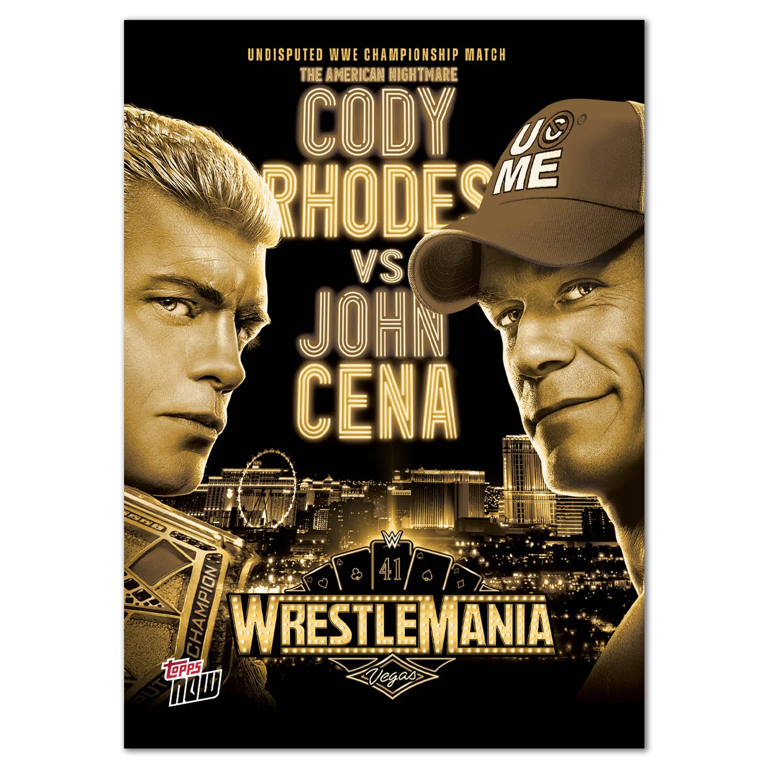 Cody Rhodes/John Cena - 2025 WWE Topps NOW® - Card WM1