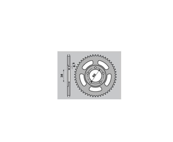Couronne PBR acier C45 standard 4431 - 420Ref : PBR01480A / 1125396001