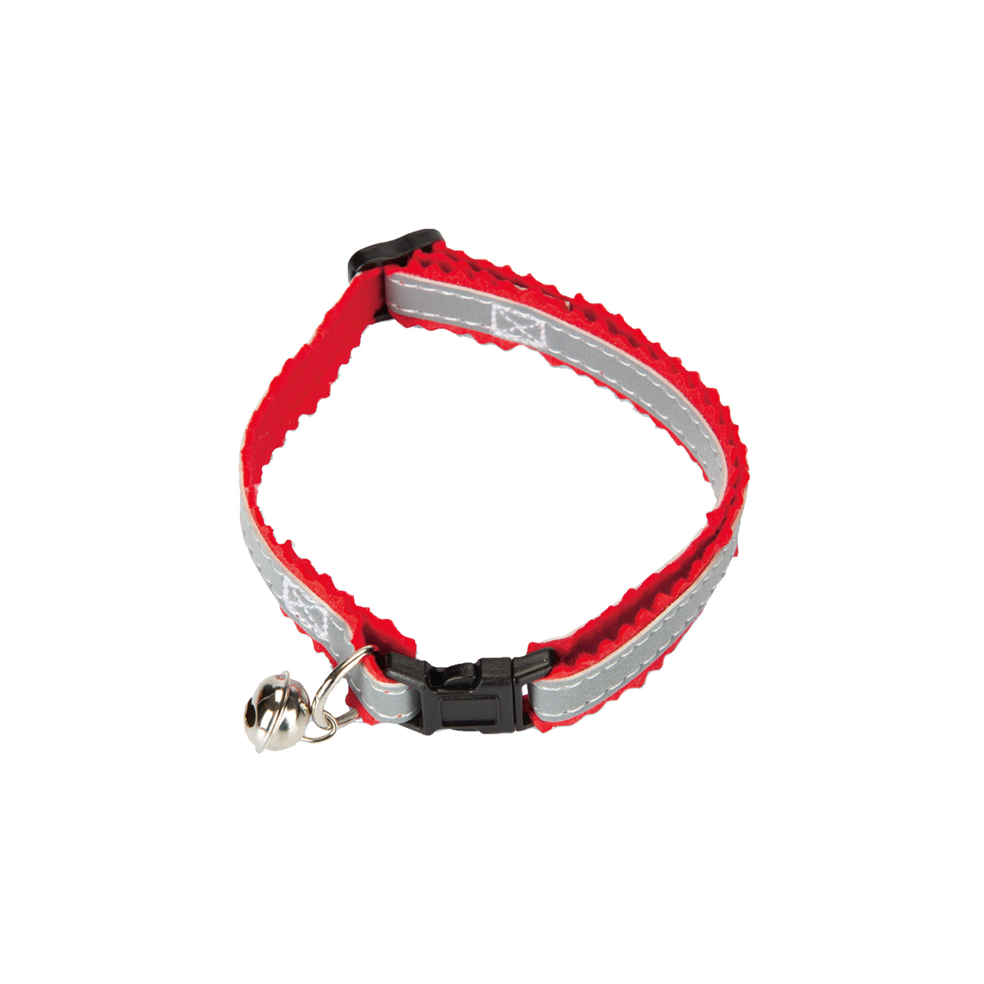 Beeztees Cat Collar - Grey/White - 32 x 1 x 0.2 cm