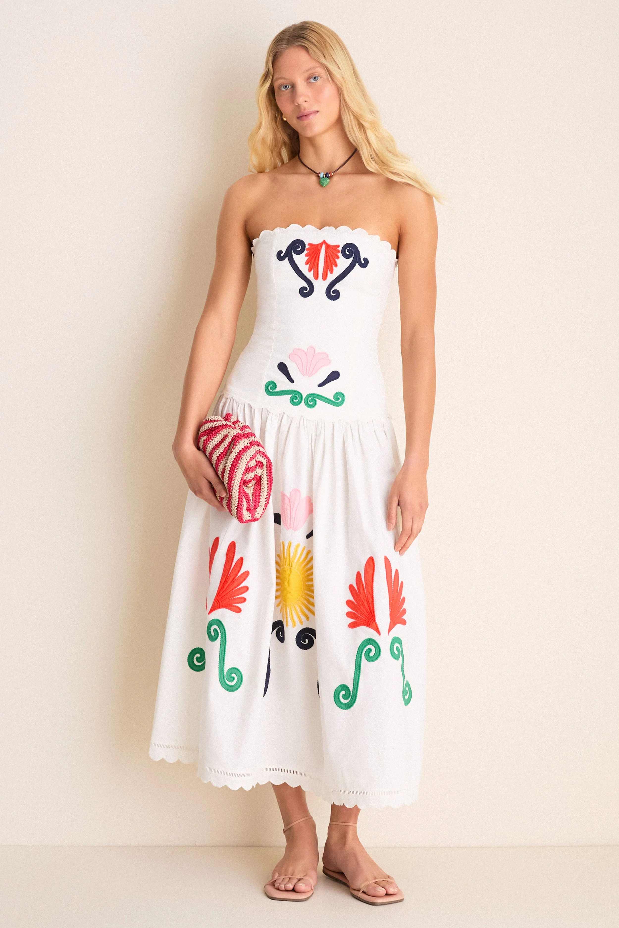 Off White Malla Maxi Dress