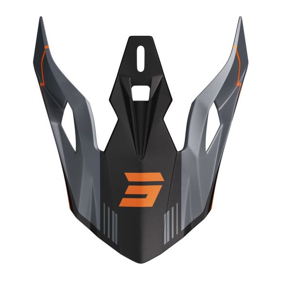 Visor Tt Shot Pulse Lines Black Orange Matt - Black / OrangeRef: so2842 / a06-21od-b02-p01
