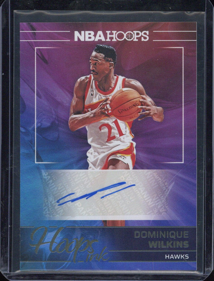 2024-25 Panini Hoops Basketball Dominique Wilkins Autograph #HI-DOM