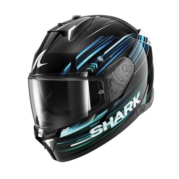 Shark SKWAL i3 LIGHT-BLUR Full Face Helmet - Black / BlueRef: SH1822