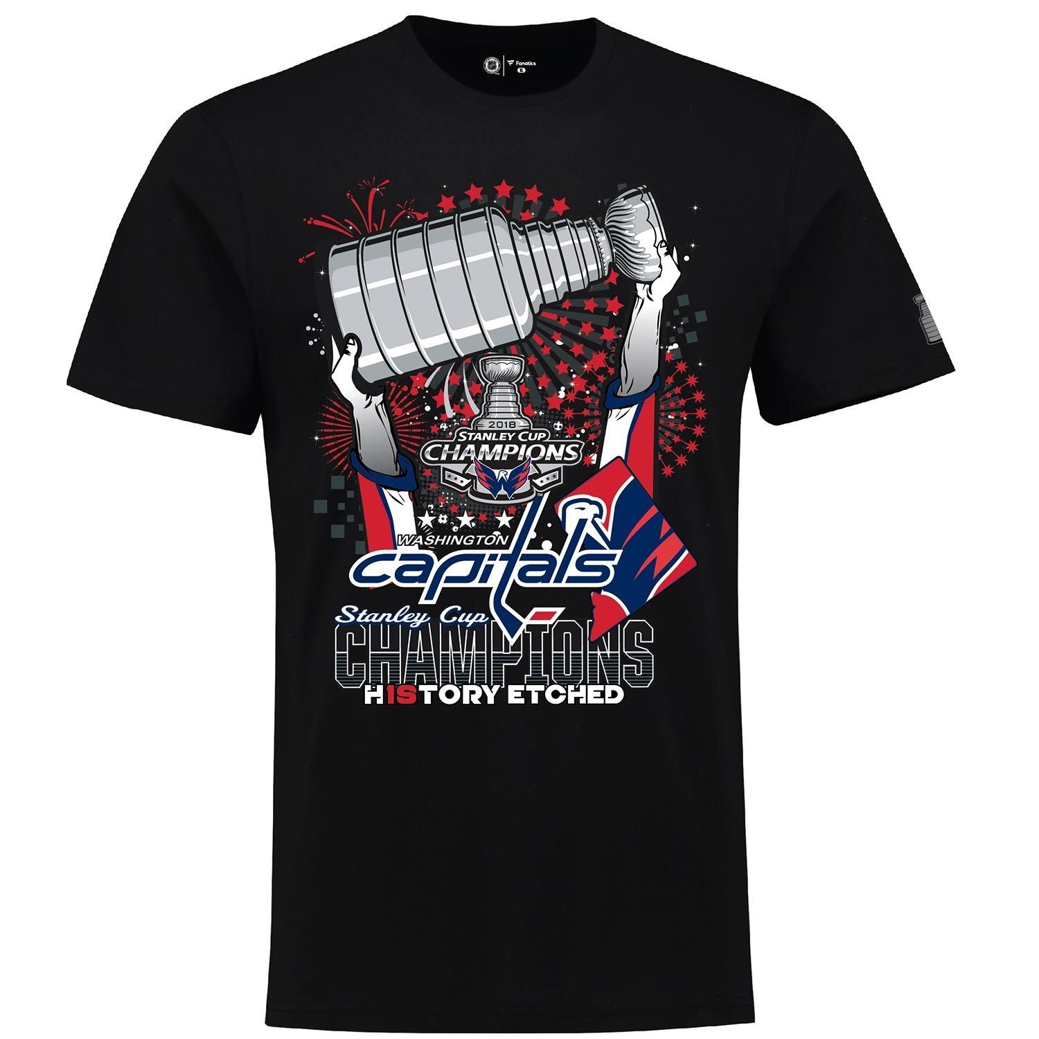 Washington Capitals 2018 Stanley Cup Champs Red Rising NHL T-Shirt