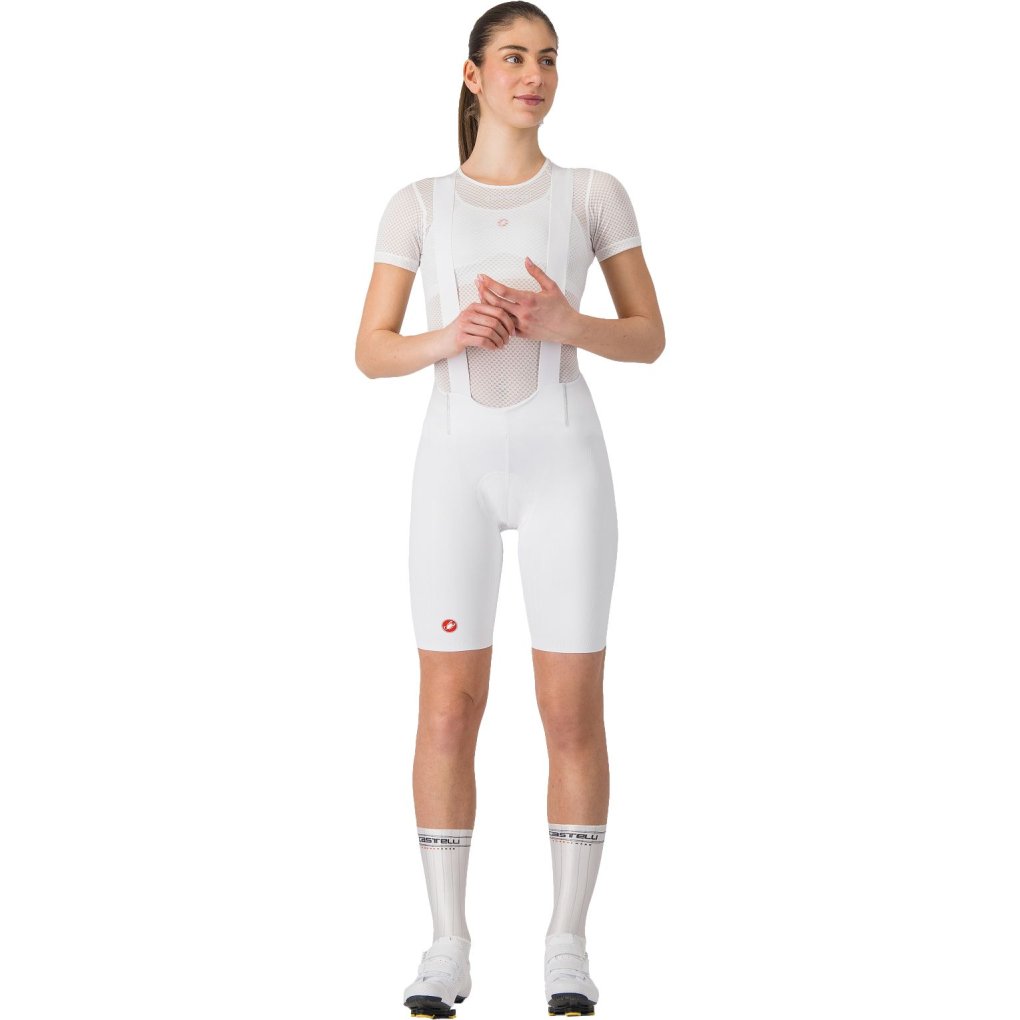 Castelli Free Aero Race S Bibshorts Women - white 001