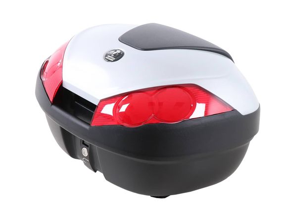 Top case Hepco & Becker Journey 52 - capot argenté - noir UniverselRef : HBE03412A / 610207 00 09