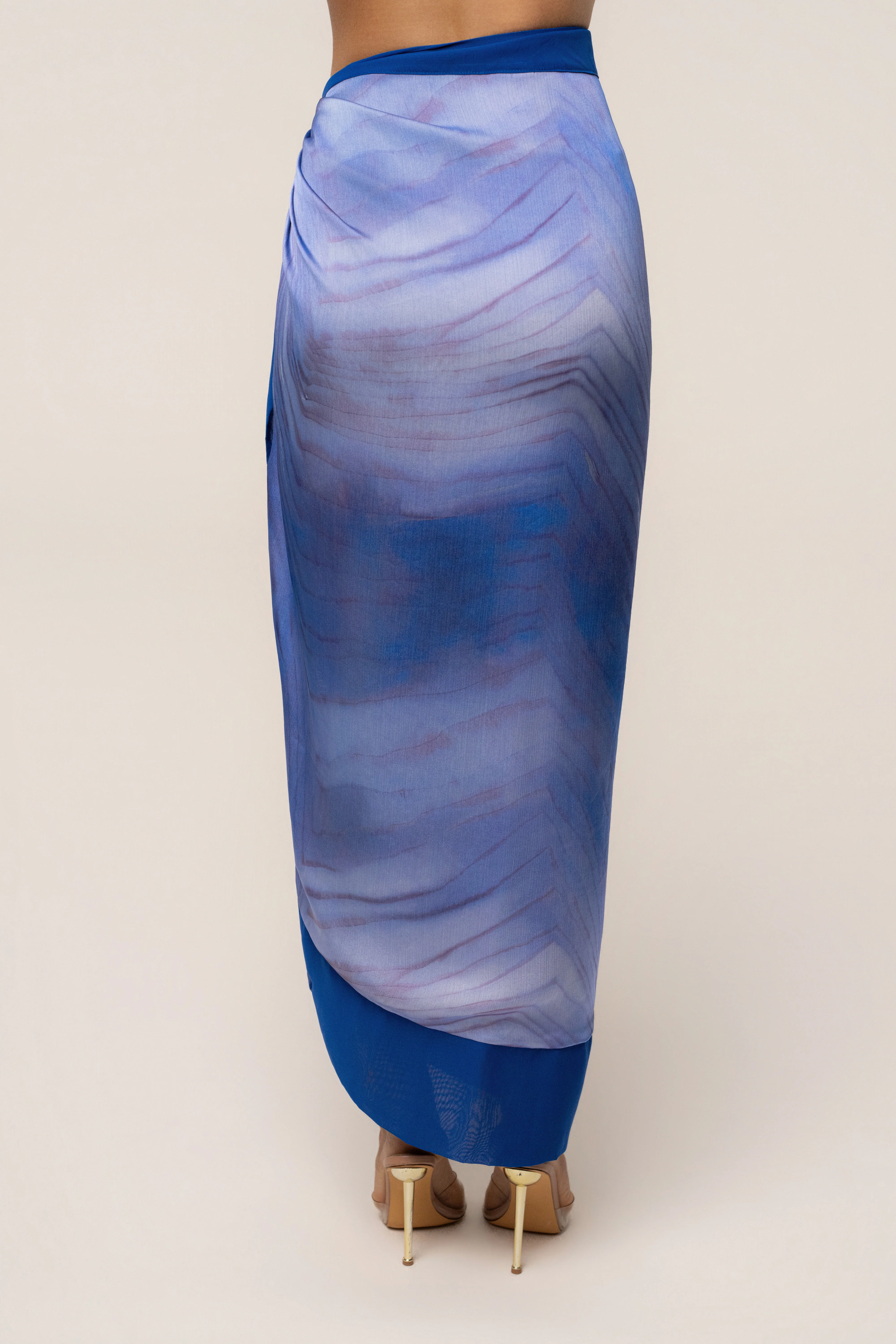 Blue Bahía Wrap Skirt
