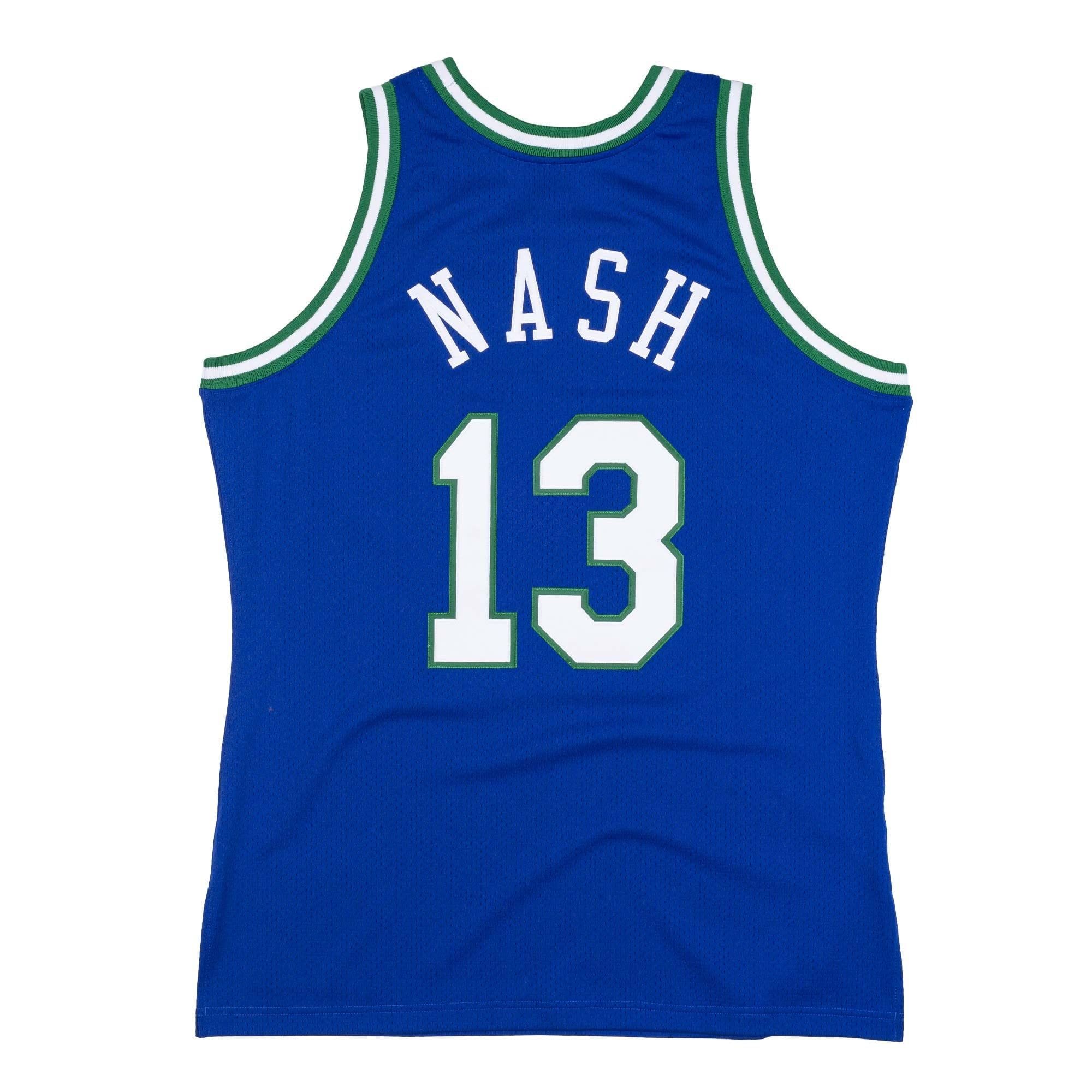 Steve Nash #13 Dallas Mavericks 1998-99 Mitchell & Ness Swingman NBA Jersey Blue