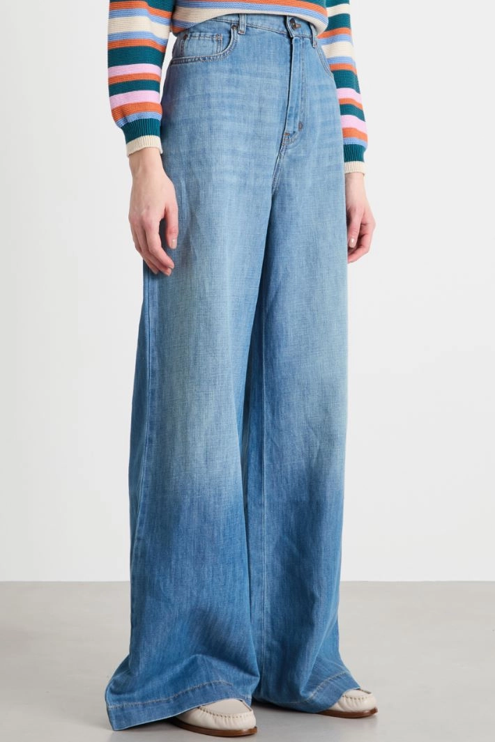 Wide-leg jeans - LIGHT BLUE