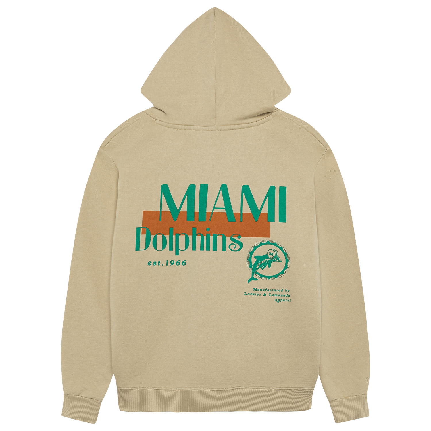 Miami Dolphins L&L '76 Classics NFL Hoodie Beige