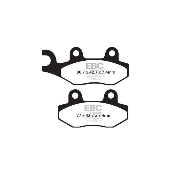 EBC Organic Front/Rear Brake Pads (Depending on Model)Ref: FA135TT / FA135X