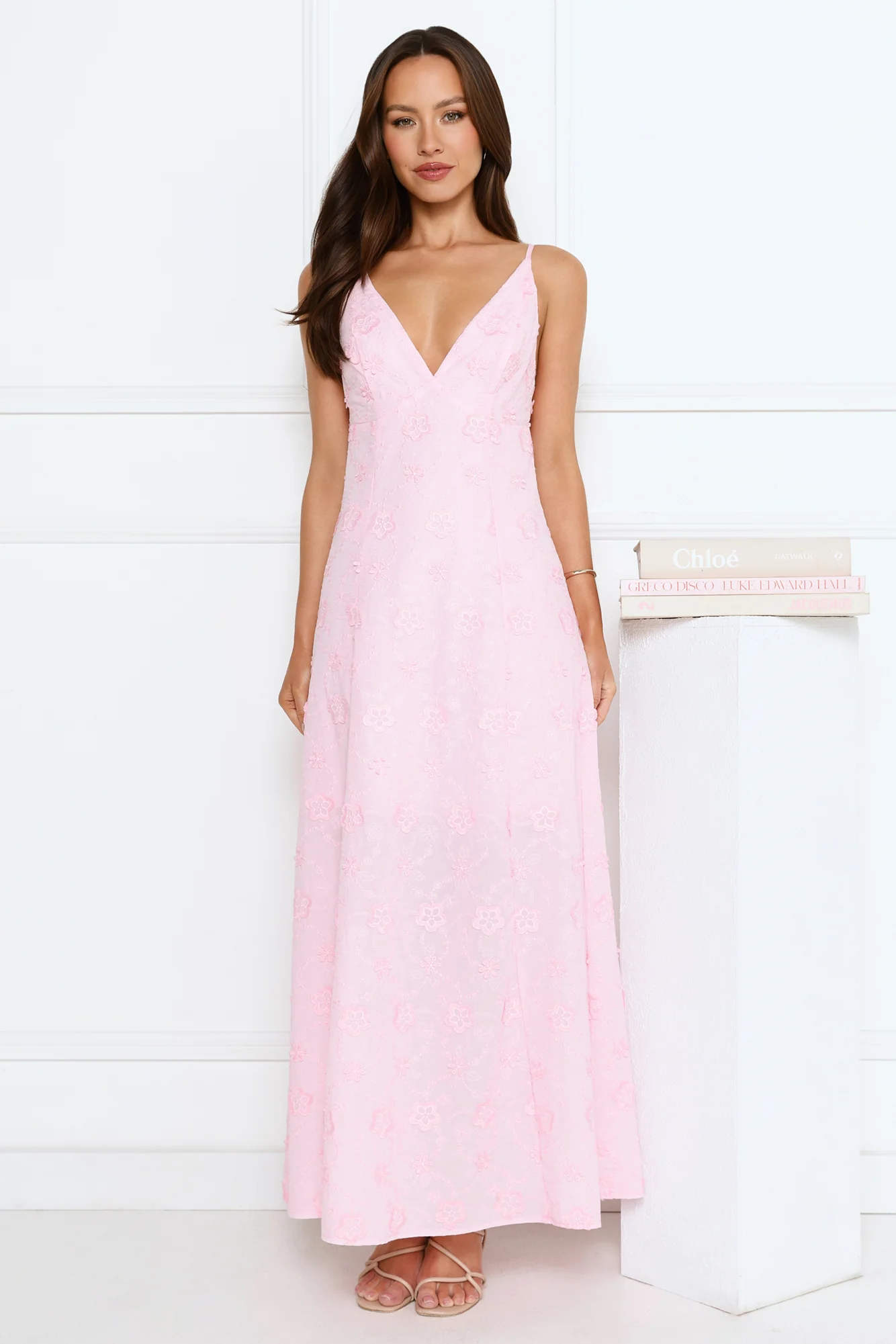 Soft Moonbeam Maxi Dress Pink