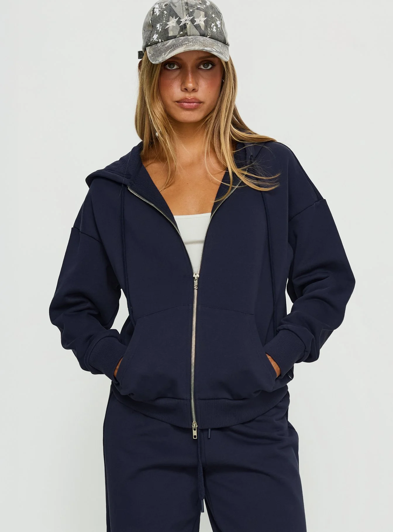 All Day Oversized Hoodie Navy
