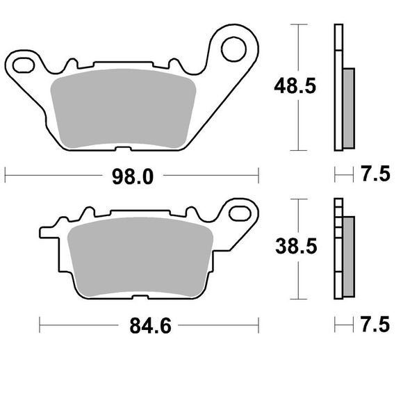 SBS 226CT Organic Front Brake PadsRef: SBS226CT / 226080