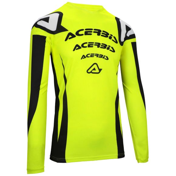 Acerbis MX J-TRACK NASCAR 2024 cross jersey - Yellow / BlackRef: AE5391