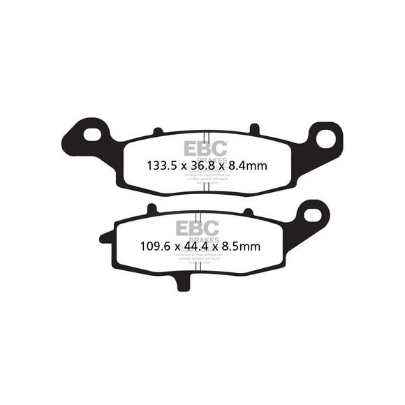 EBC Organic Front/Rear Brake Pads (Depending on Model)Ref: FA231