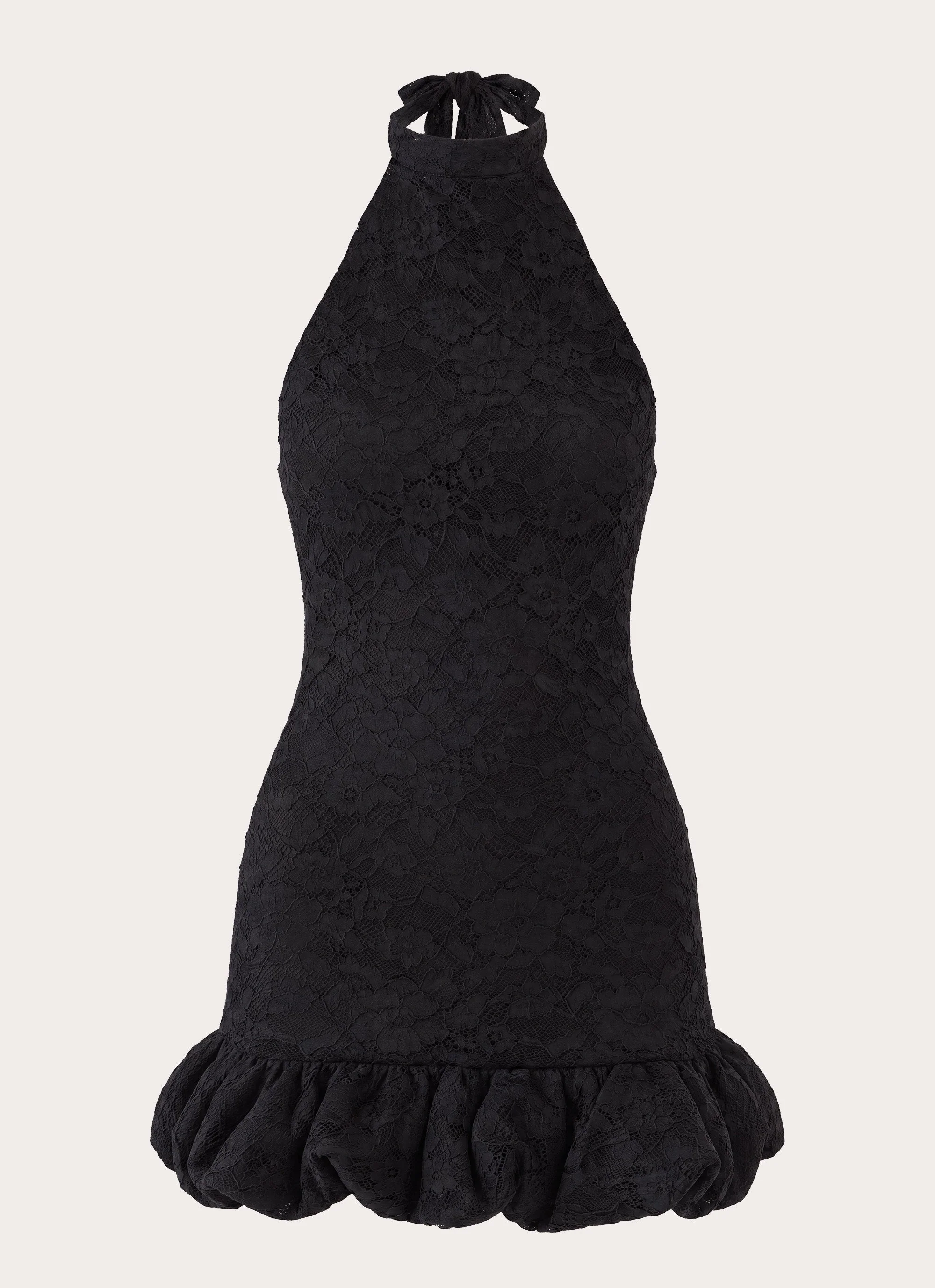 Anari Lace Mini Dress - Black