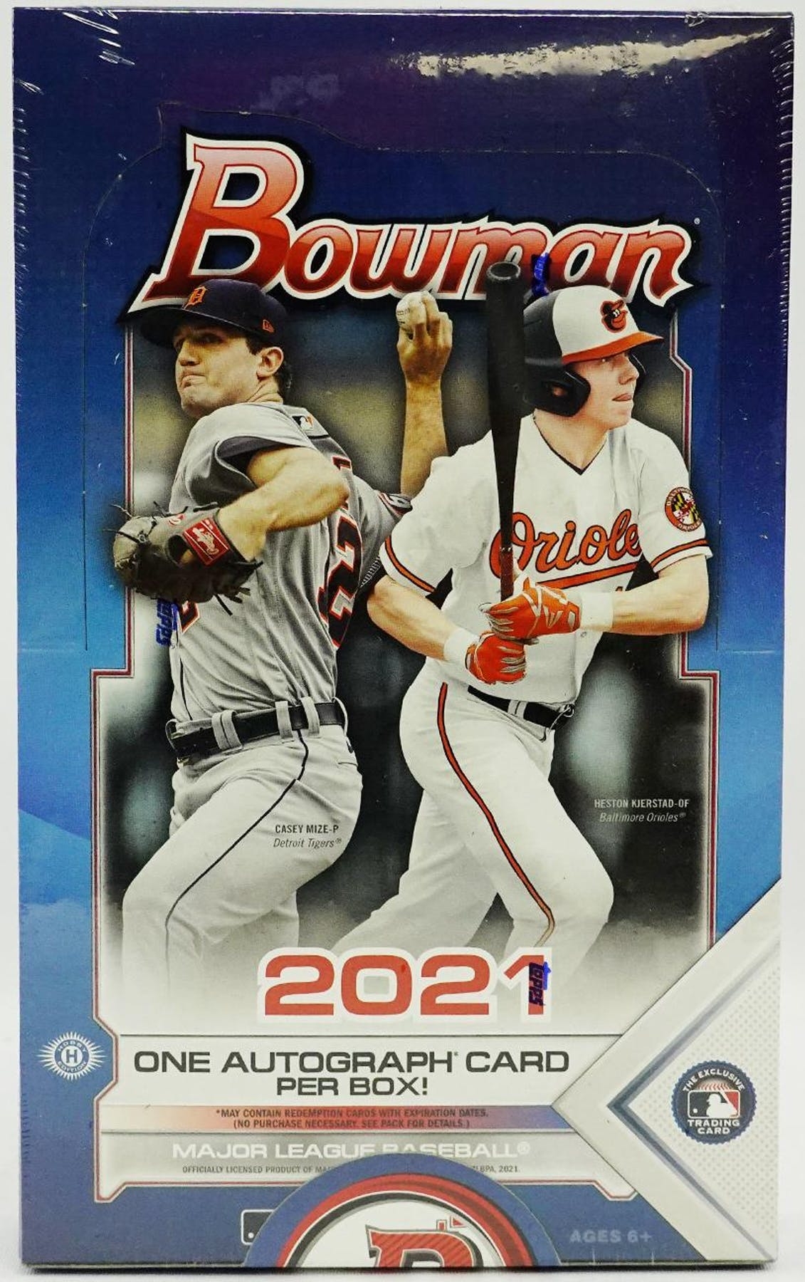 2021 Bowman Baseball Hobby Box MLB