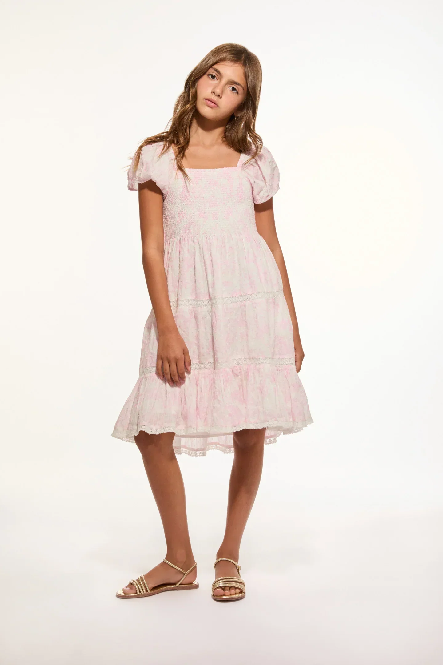 Girls Muriella Cotton Toile Print Dress