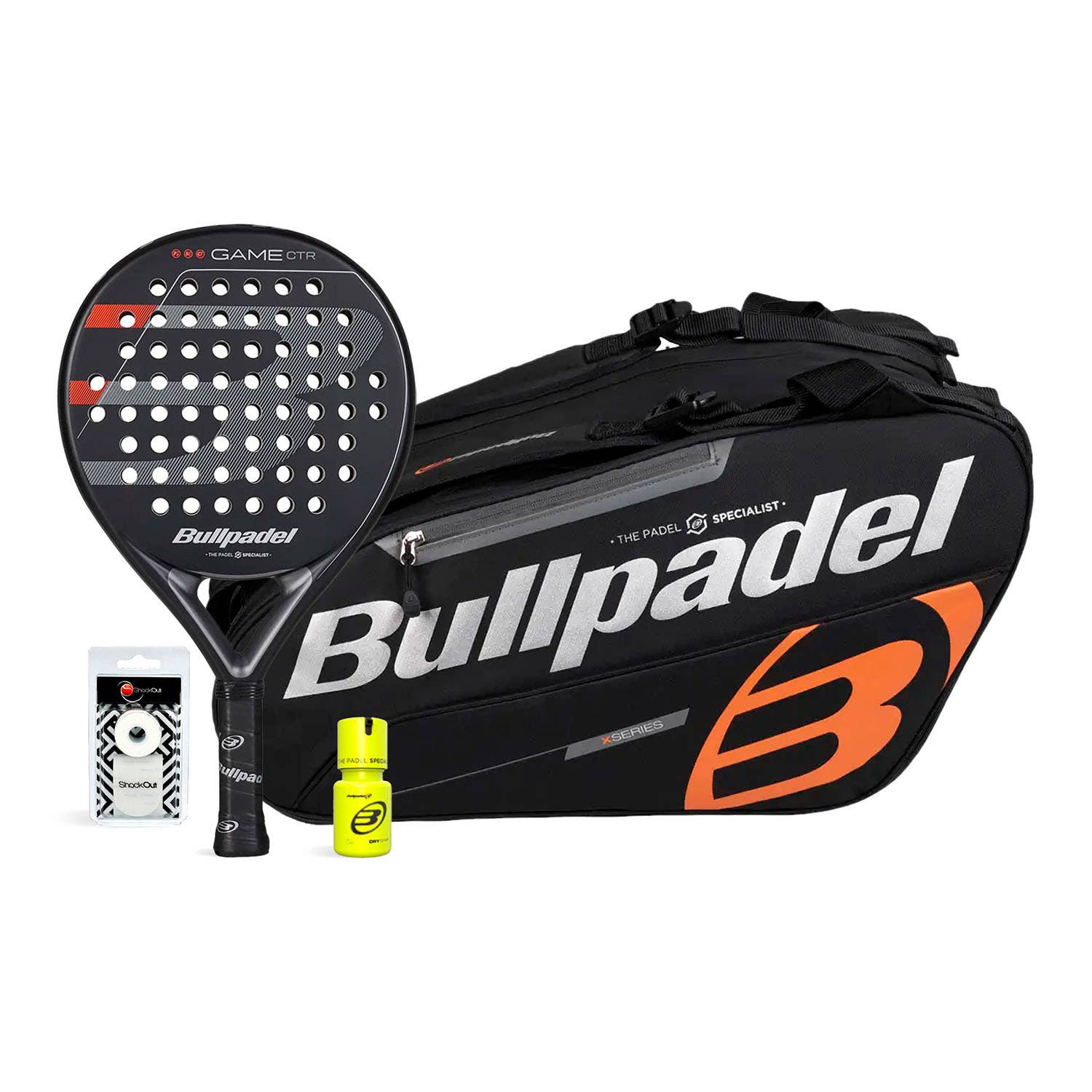 PACK BULLPDEL GAME CTR PADELBAG BLACK DRY GRIP