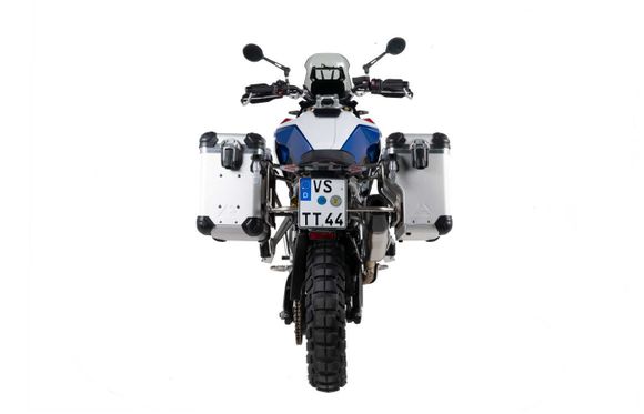 Touratech ZEGA Evo X suitcase With 38/38 offset - Gray support included - Gray anodizedBMW 900 F 900 GS - 2024 - 2026Ref: Trt00995A / 01-083-6816-0