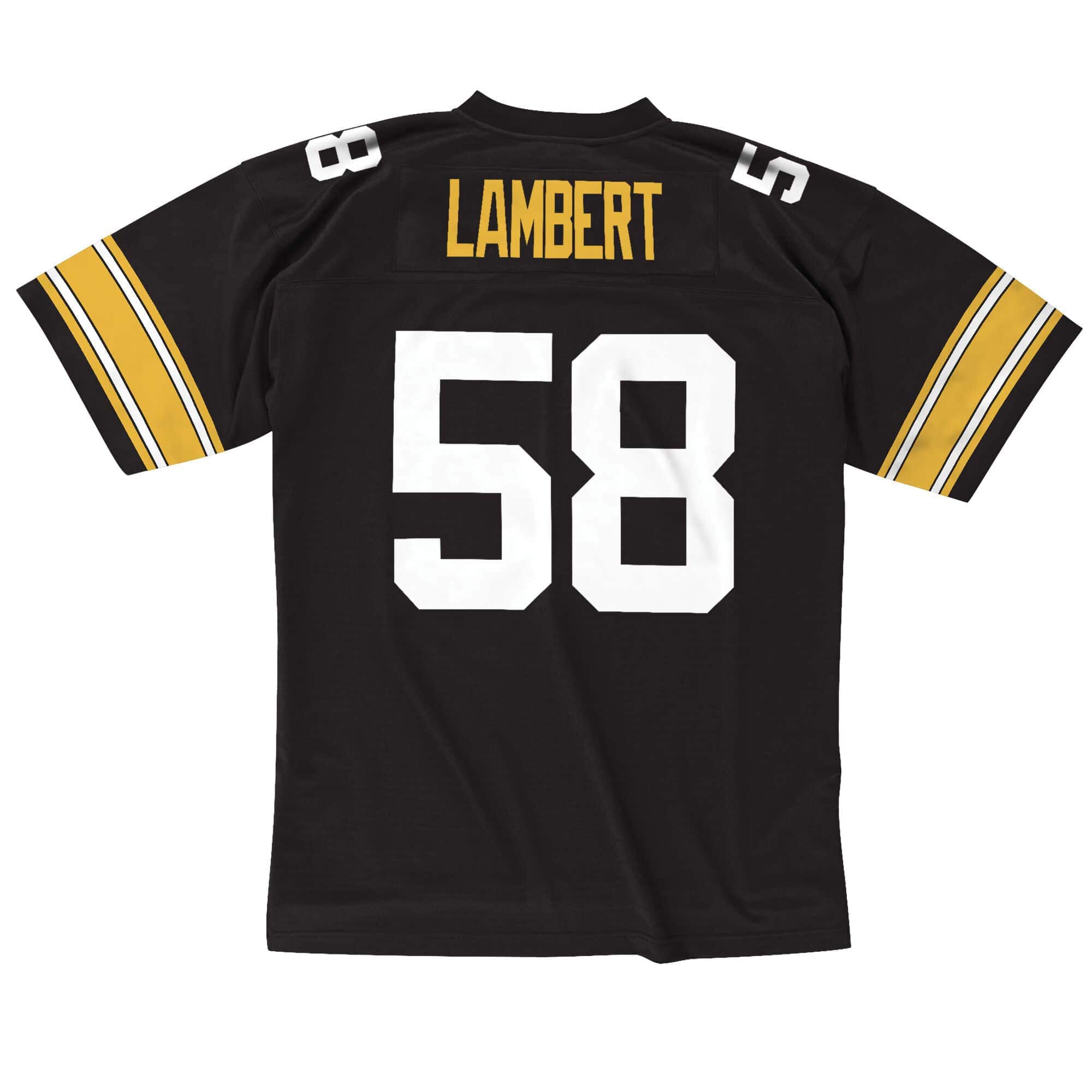 Jack Lambert #58 Pittsburgh Steelers 1976 Legacy Throwback NFL Jersey Black