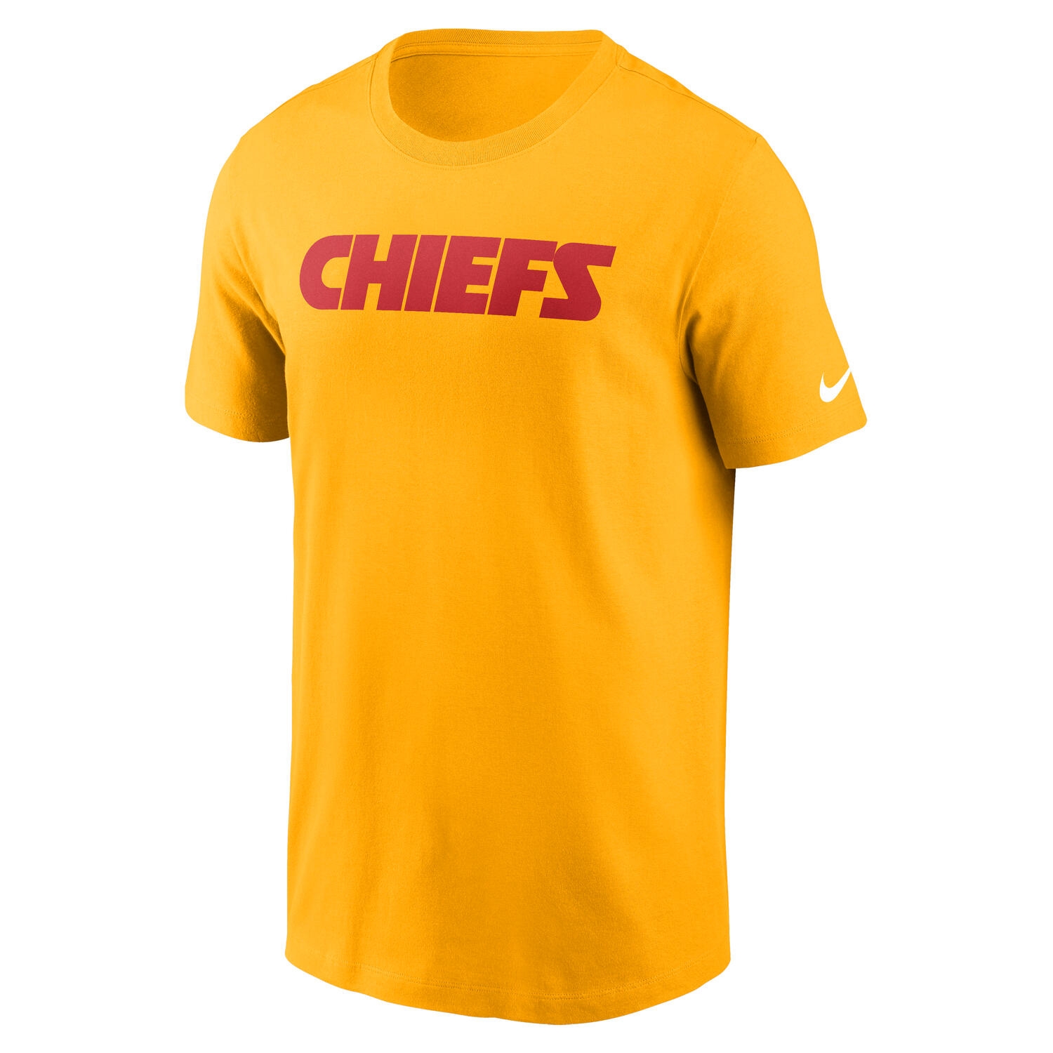 Kansas City Chiefs Nike Essential Wordmark NFL T-Shirt Yellow