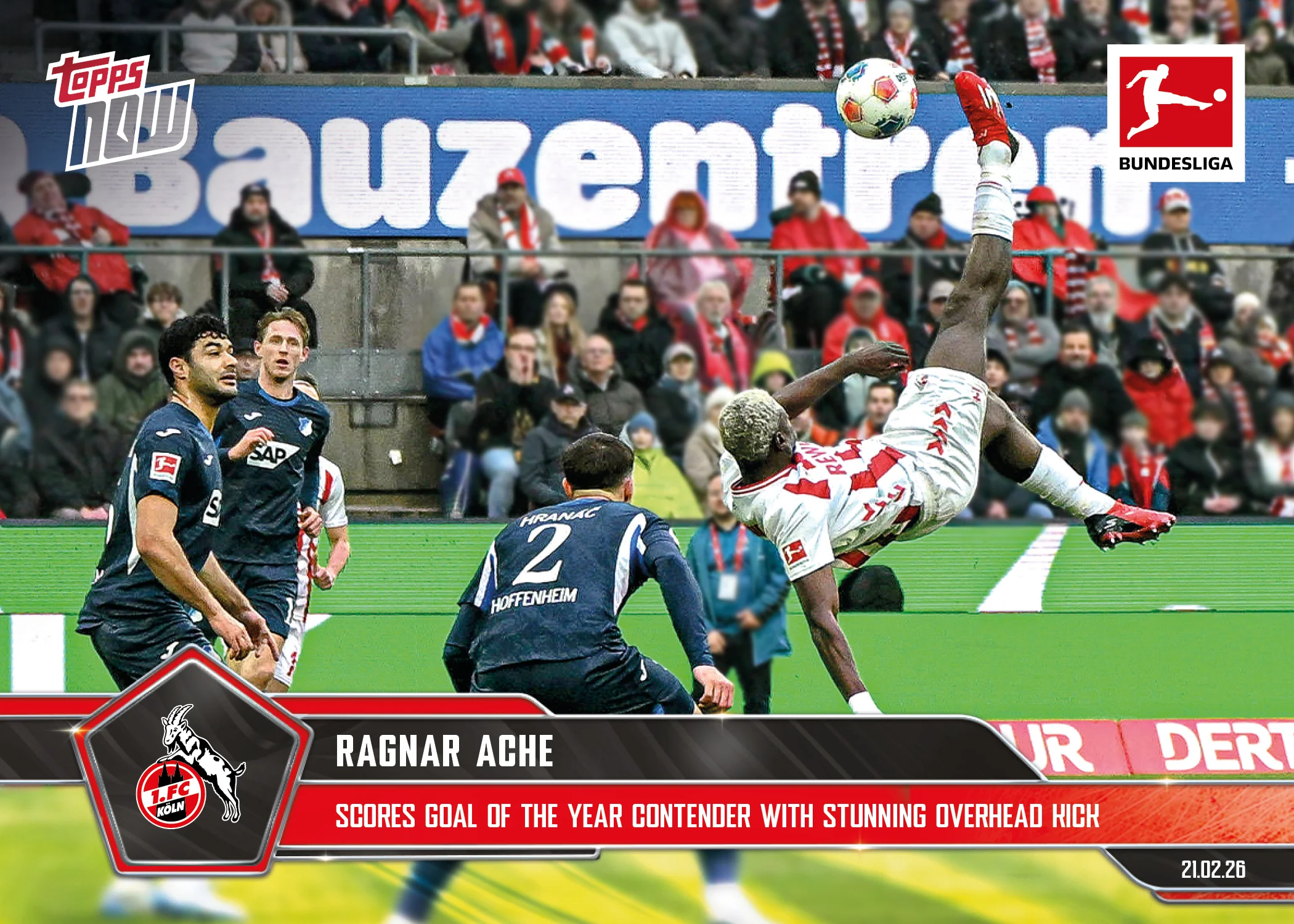 Ragnar Ache - 2025-26 Bundesliga Topps NOW® - Card 129 - PR: 704
