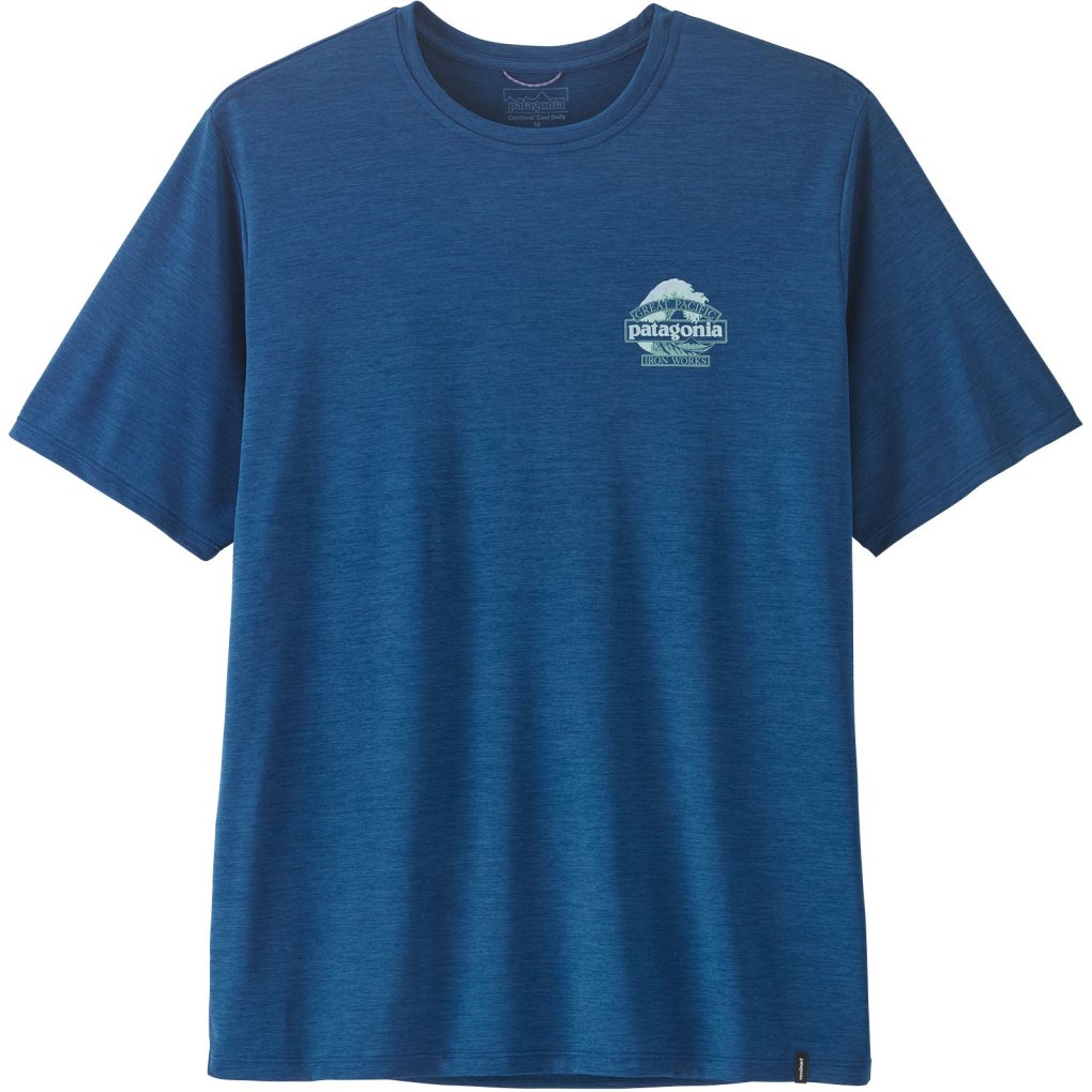 Patagonia Cap Cool Daily Shirt Men - Great Waves - Clement Blue - Light Clement Blue X-Dye