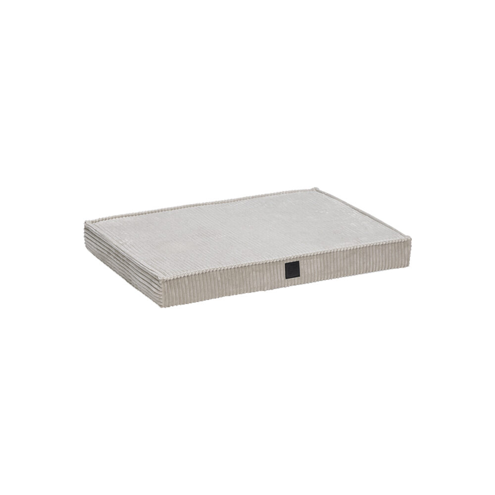DBL Orthopaedic Bench Cushion Ribbed - Light Grey - 76 x 53 cm
