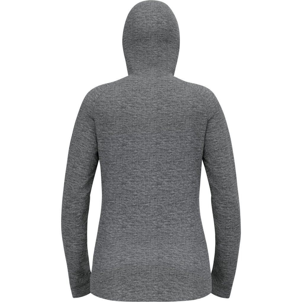 Odlo Tencia Mid Layer Hoody Jacket Women - dark grey melange