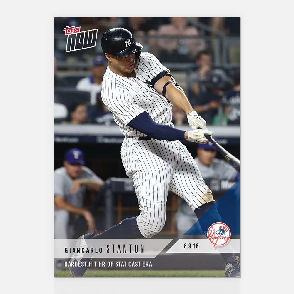 Giancarlo Stanton - 08/09/2018 TOPPS NOW® Card 579 - Print Run: 538