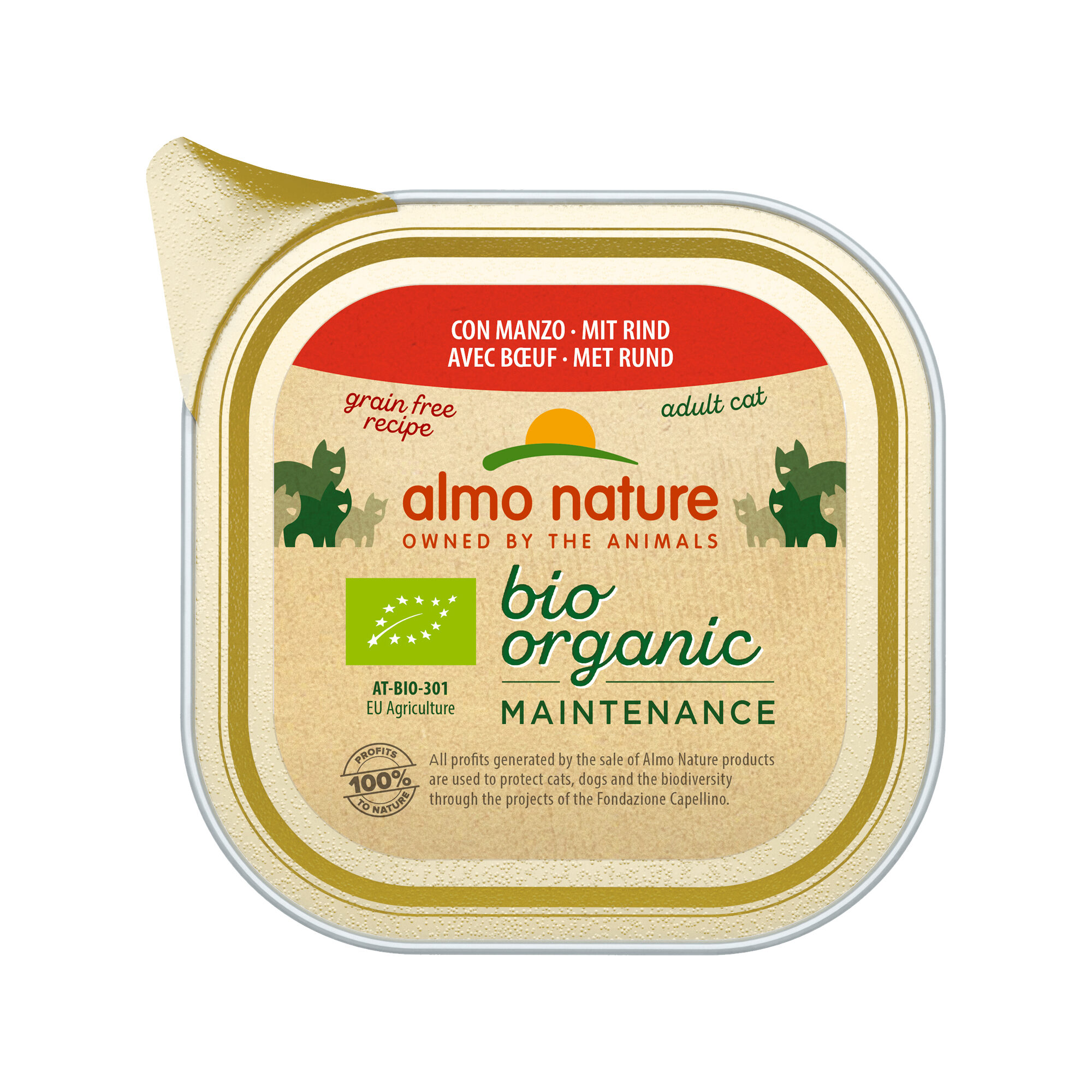 Almo Nature Bio Organic Maintenance Cat - Beef - 19 x 85g