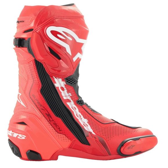 Alpinestars SUPERTECH R VENTED Boots - Red / BlackRef: AP3626