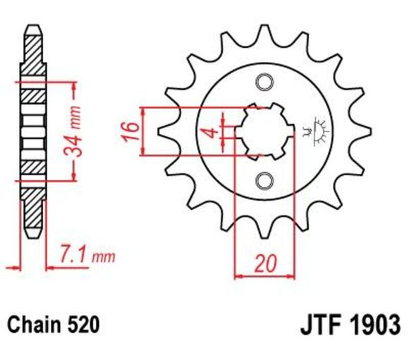 JT. Standard steel 1903 - 520Ref: Jtc01100A / 1077299001
