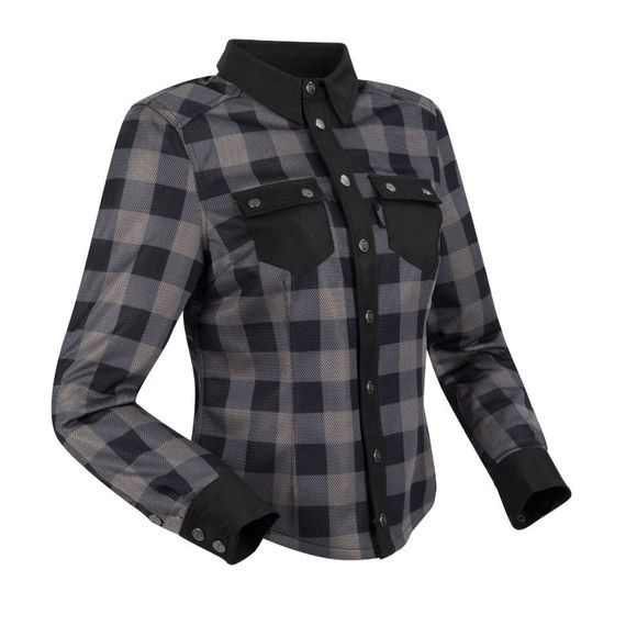 Segura LADY JOVAN Motorcycle Overshirt - Black / GreyRef: SG1440