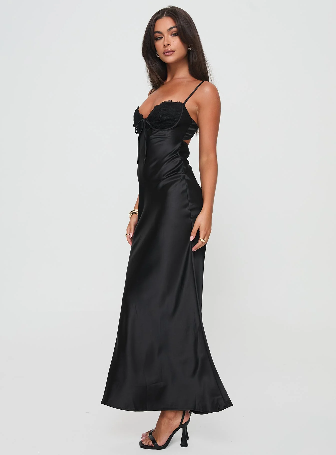 Fadyen Bias Cut Maxi Dress Black