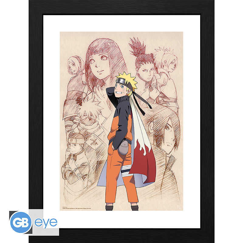 NARUTO SHIPPUDEN Framed print Naruto & His Allies