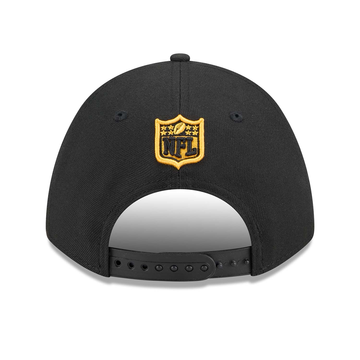 Pittsburgh Steelers NFL Team Logo New Era 9FORTY M-Crown Snapback Cap Black