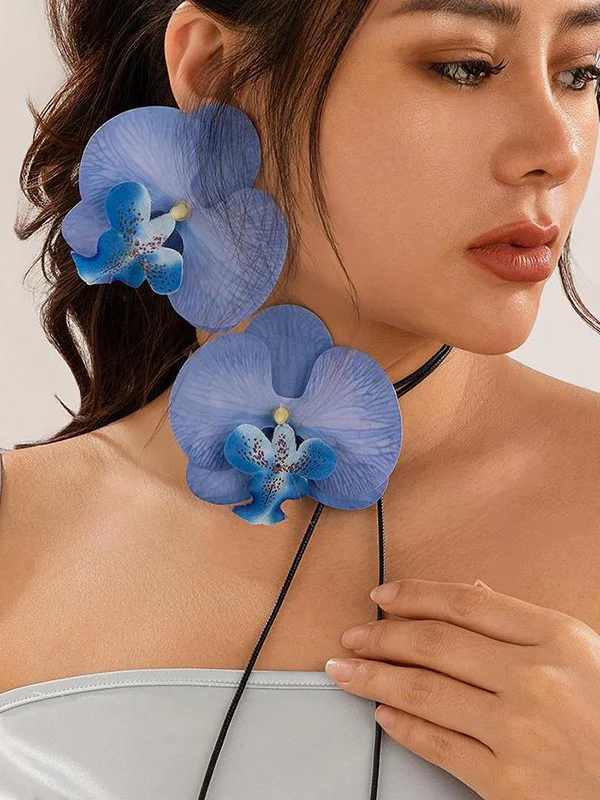 Flower Shape Drop Earrings