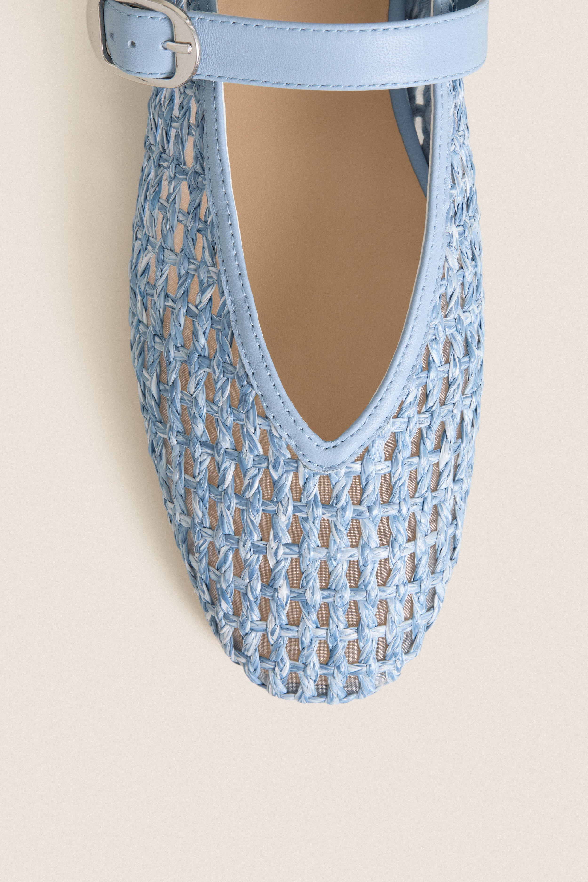 Light Blue Godea Flats