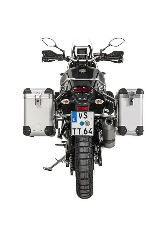 Touratech ZEGA Pro 31/38 suitcase - Gray support included - Gray anodizedRef: Trt01227A / 01-632-5731-0